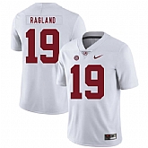 Alabama Crimson Tide 19 Reggie Ragland White Nike College Football Jersey Dzhi,baseball caps,new era cap wholesale,wholesale hats